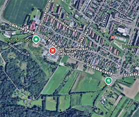 Google Maps PE Trgovski park Radvanje
